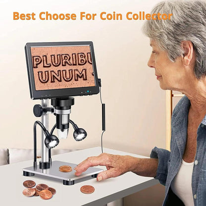 Digital LCD Microscope 1200x with 7" Screen & USB by HitMyNeed