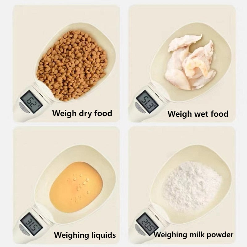 Digital Pet Food Measuring Spoon Scale with LCD by HitMyNeed