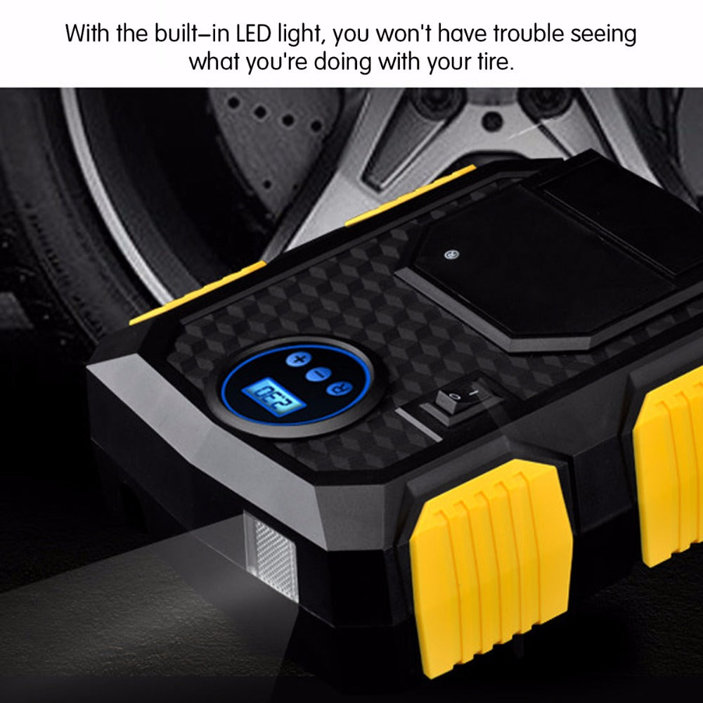 Digital Portable Tire Inflator with Auto Shut-Off by HitMyNeed