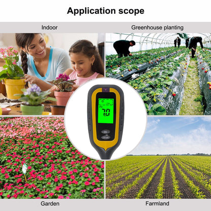 Digital Soil pH, Moisture, Light & Temperature Tester by HitMyNeed