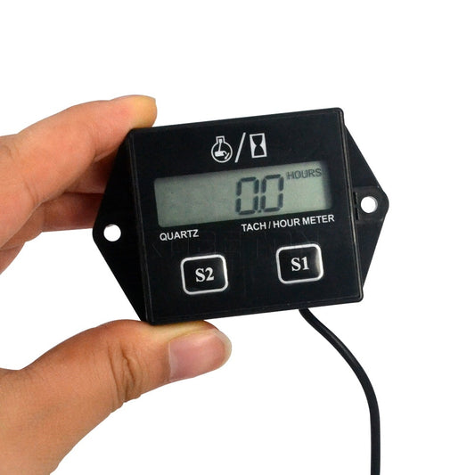 Digital Tachometer Gauge with LCD for Gas Engines by HitMyNeed