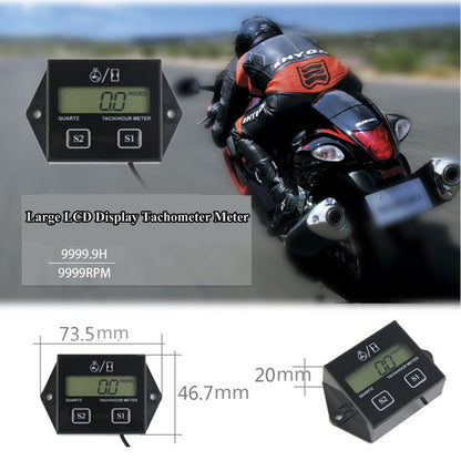 Digital Tachometer Gauge with LCD for Gas Engines by HitMyNeed
