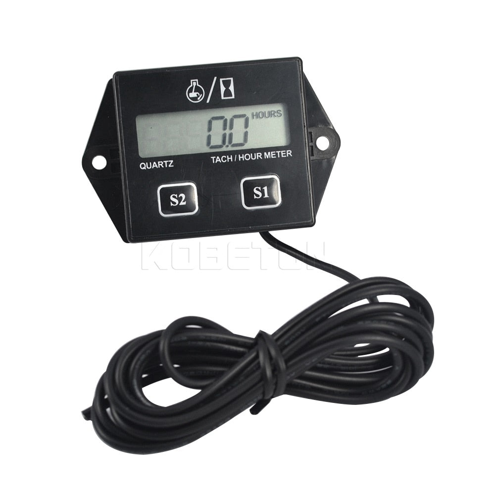 Digital Tachometer Gauge with LCD for Gas Engines by HitMyNeed