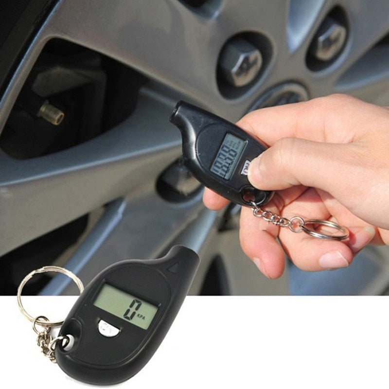 Digital Tire Pressure Gauge Keychain with LCD Display by HitMyNeed