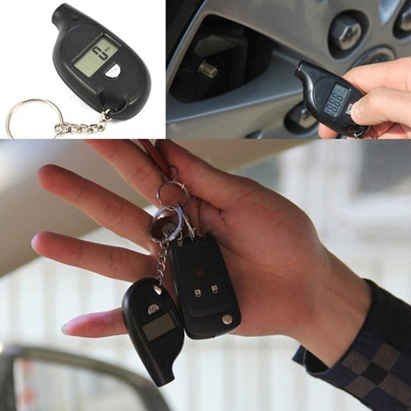 Digital Tire Pressure Gauge Keychain with LCD Display by HitMyNeed