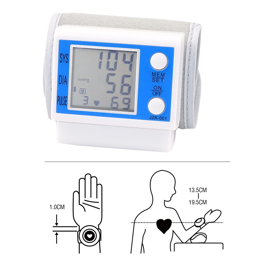 Digital Wrist Blood Pressure Monitor with Memory by HitMyNeed