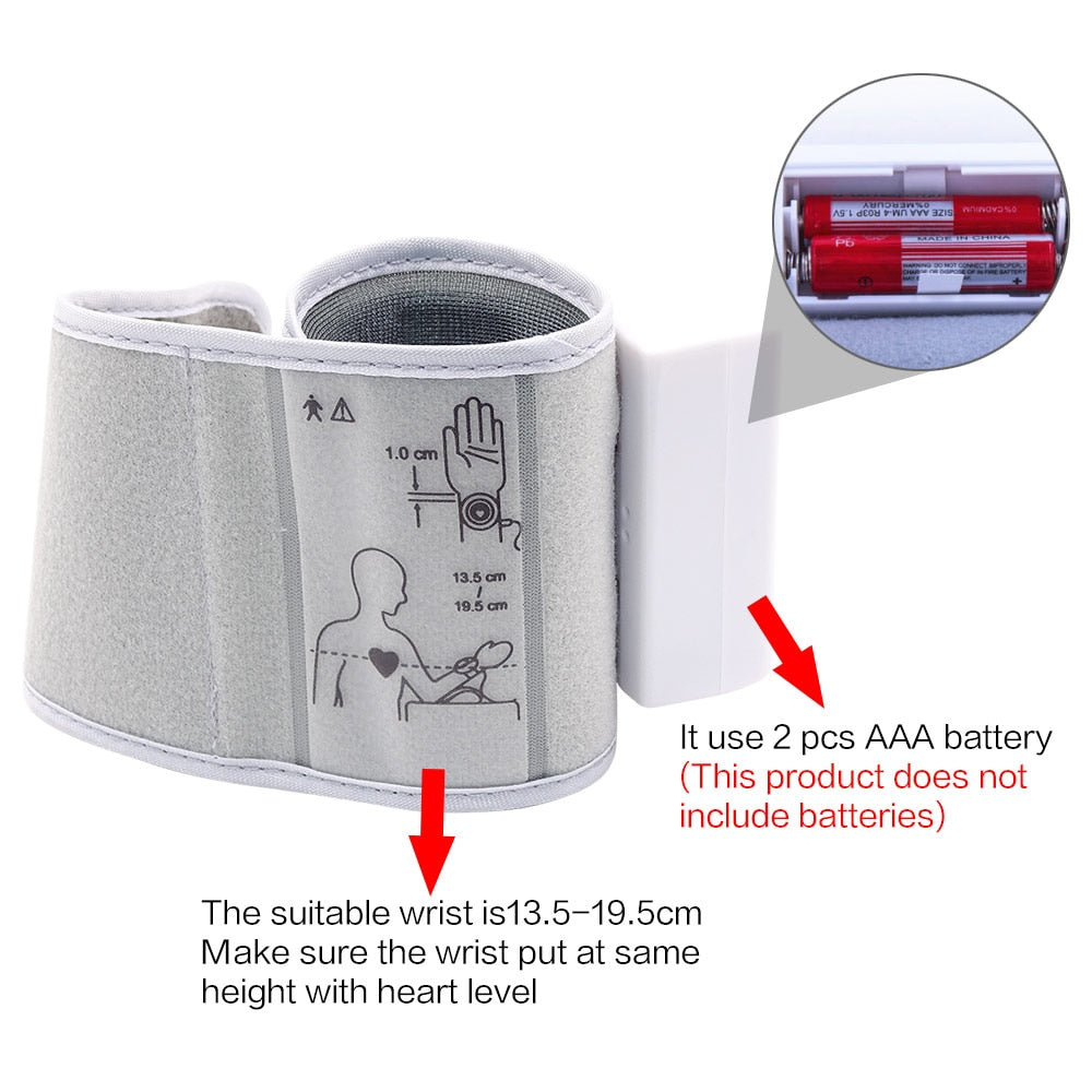 Digital Wrist Blood Pressure Monitor with Memory by HitMyNeed