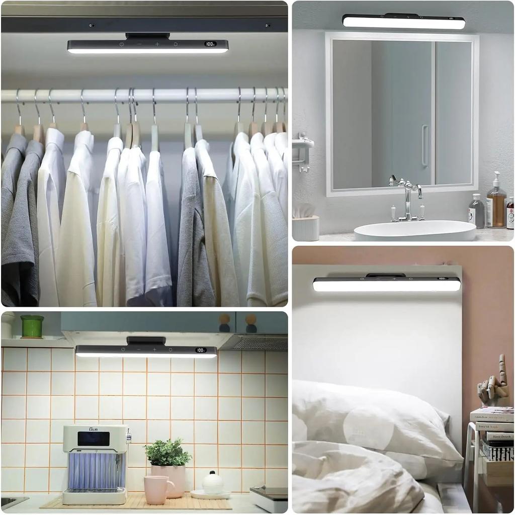 Dimmable 3-Color Rechargeable Mirror & Cabinet Light by HitMyNeed