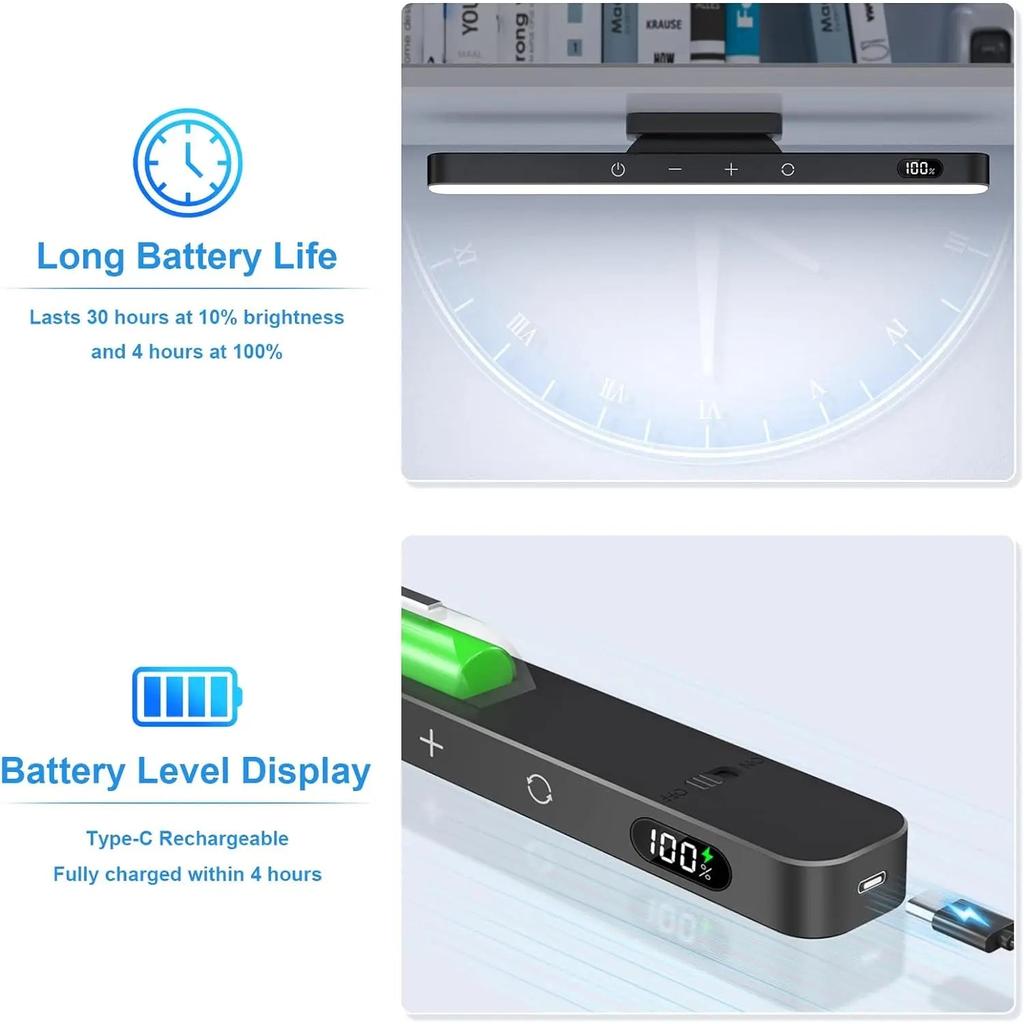 Dimmable 3-Color Rechargeable Mirror & Cabinet Light by HitMyNeed