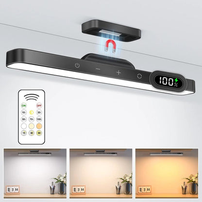Dimmable 3-Color Rechargeable Mirror & Cabinet Light black-remote-light by HitMyNeed