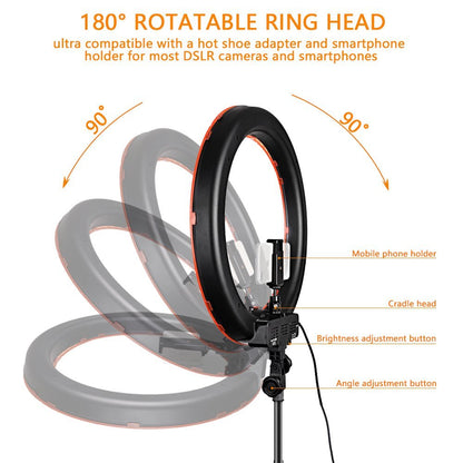 Dimmable LED Ring Light with Adjustable Stand by HitMyNeed