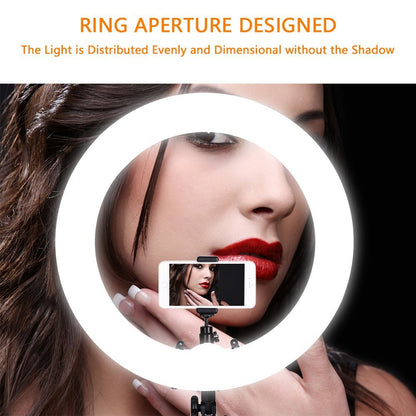 Dimmable LED Ring Light with Adjustable Stand by HitMyNeed