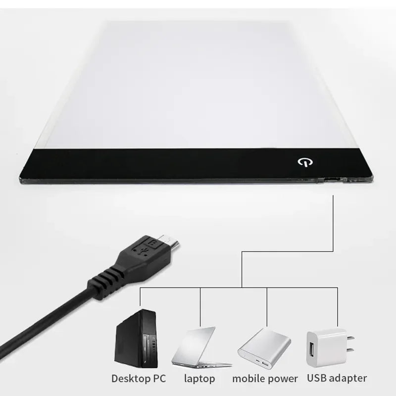 Dimmable LED Tracing Drawing Pad for Kids A3/A4/A5 by HitMyNeed
