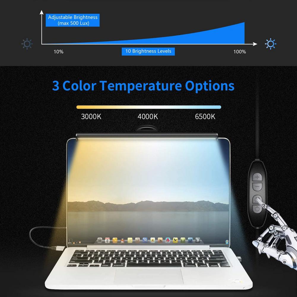 Dimmable Monitor Light Bar with USB Power by HitMyNeed