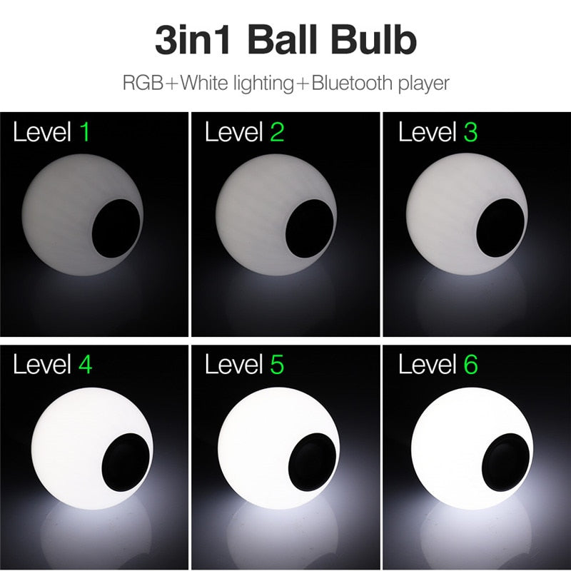 Dimmable RGB LED Bulb with Bluetooth Speaker by HitMyNeed