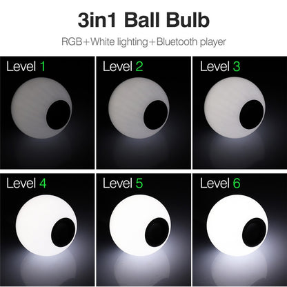 Dimmable RGB LED Bulb with Bluetooth Speaker by HitMyNeed