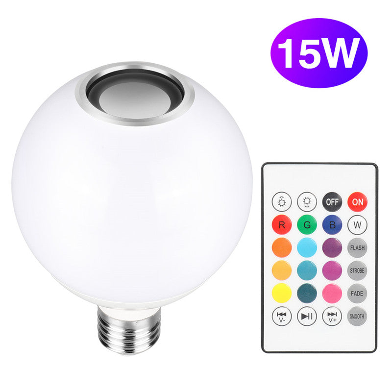 Dimmable RGB LED Bulb with Bluetooth Speaker by HitMyNeed