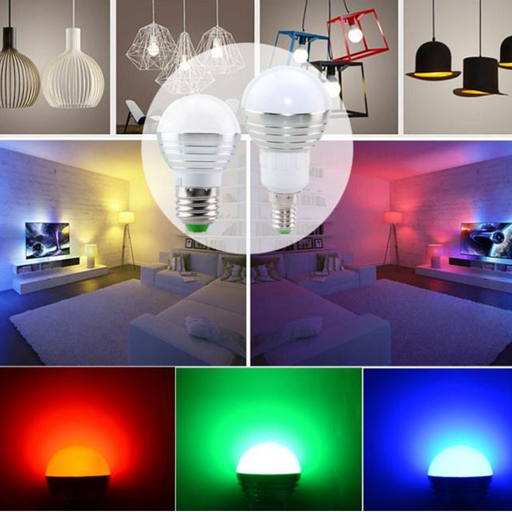Dimmable RGB LED Bulbs with Remote Control by HitMyNeed