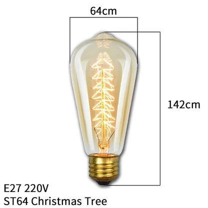 Dimmable Vintage Edison E27 40W Incandescent Bulb st64-christmas-tree by HitMyNeed
