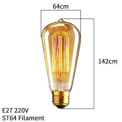 Dimmable Vintage Edison E27 40W Incandescent Bulb st64-filament by HitMyNeed
