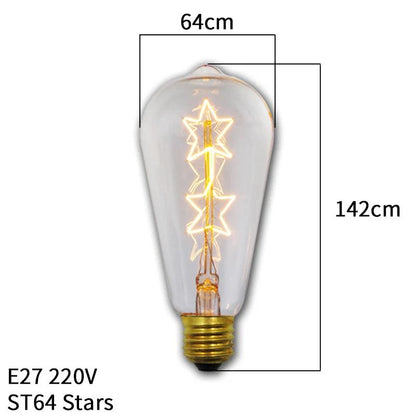 Dimmable Vintage Edison E27 40W Incandescent Bulb st64-star by HitMyNeed