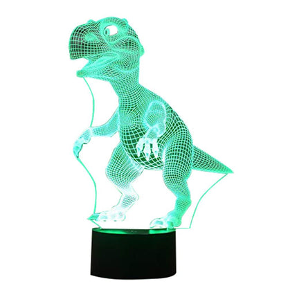 Dino 3D T-Rex Night Light with Remote & 7 Colors by HitMyNeed