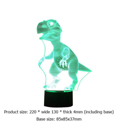 Dino 3D T-Rex Night Light with Remote & 7 Colors by HitMyNeed
