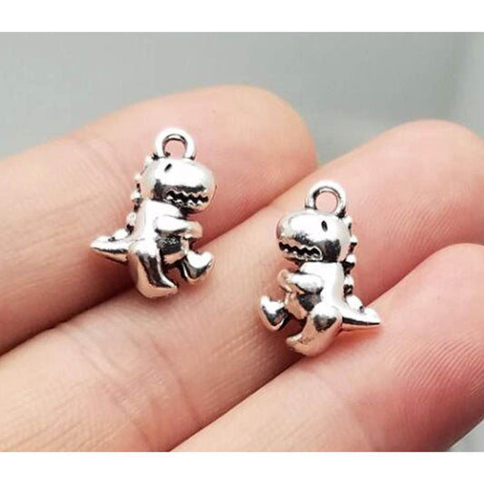 Dinosaur Charms Set for Jewelry Making (15 Pcs) by HitMyNeed