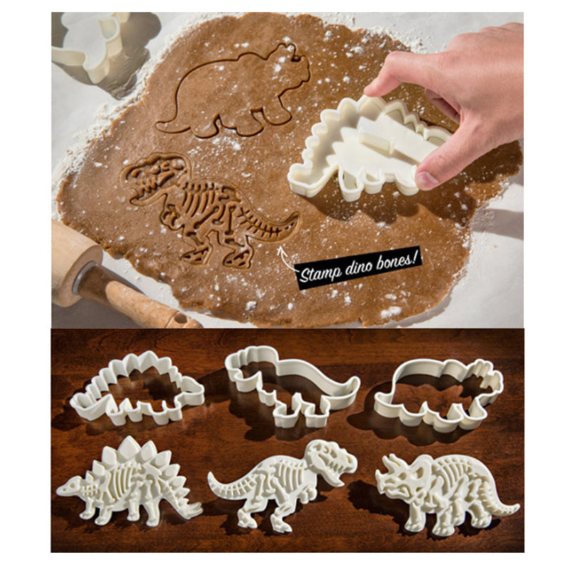 Dinosaur Cookie Cutter 3D Stainless Steel Set by HitMyNeed
