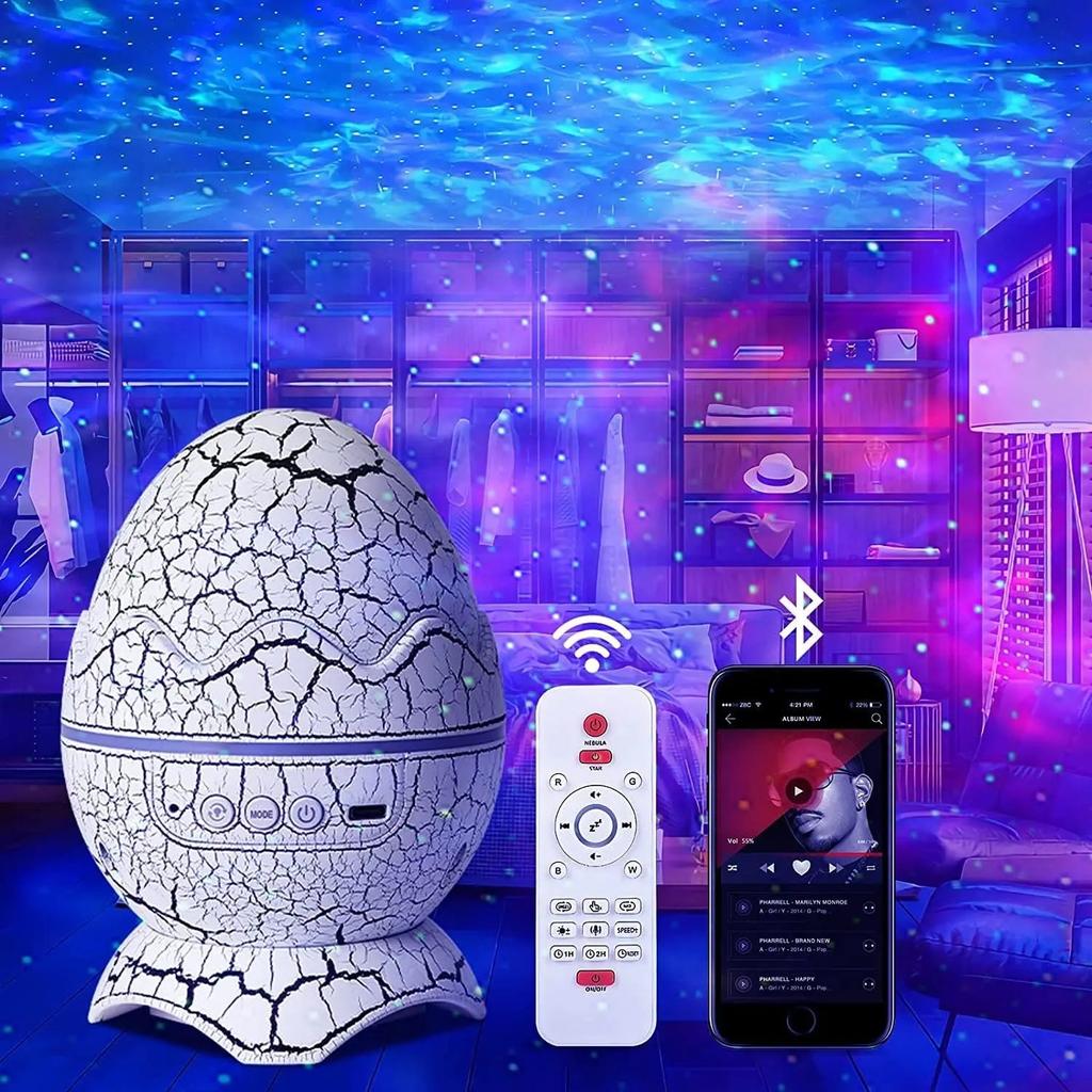 Dinosaur Egg Galaxy Projector with Bluetooth Speaker by HitMyNeed