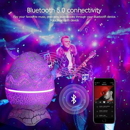 Dinosaur Egg Galaxy Projector with Bluetooth Speaker by HitMyNeed