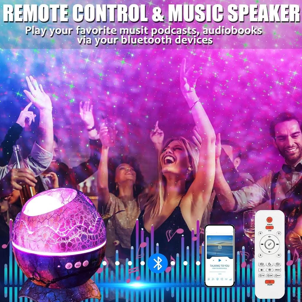 Dinosaur Egg Galaxy Projector with Bluetooth Speaker by HitMyNeed