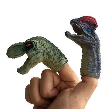 Dinosaur Finger Puppets Plastic Toy Set (5pcs) by HitMyNeed