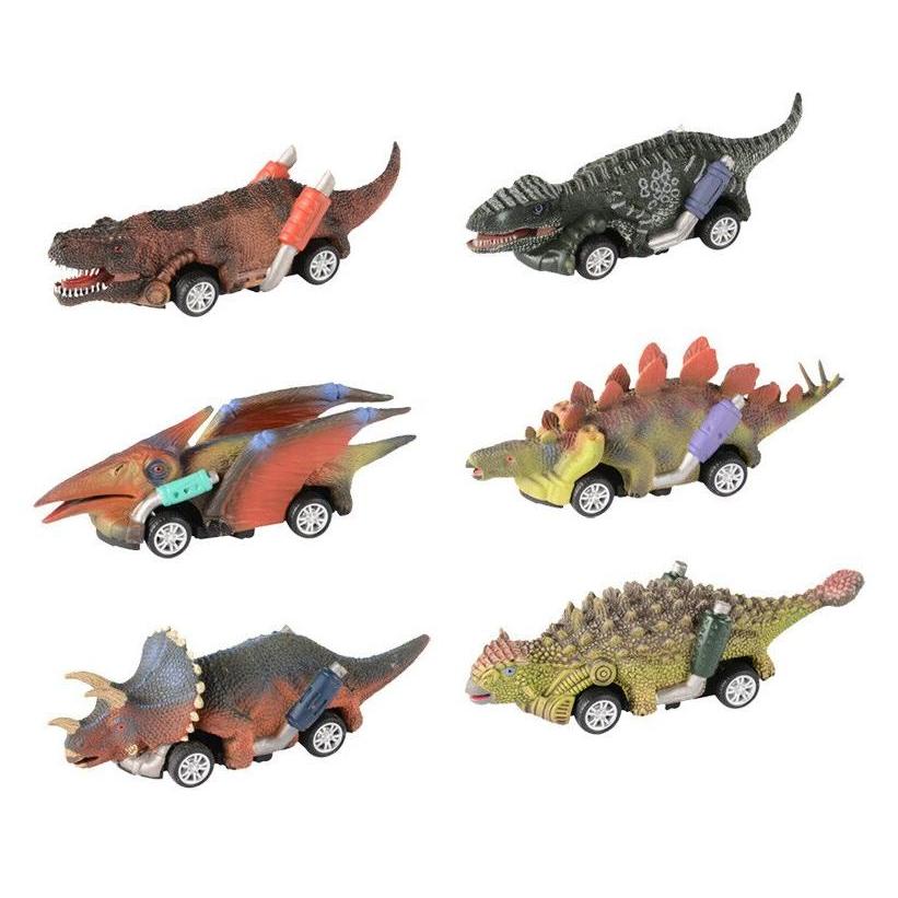 Dinosaur Pull Back Car Toy Set - 6 Piece by HitMyNeed