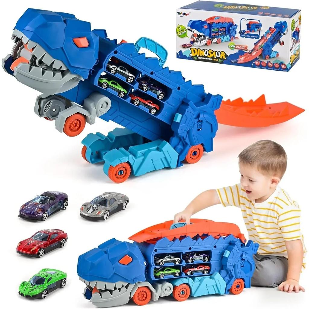 Dinosaur Transport Truck with Transforming T-Rex Track by HitMyNeed