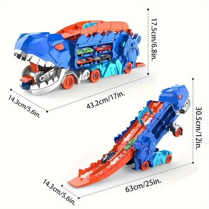 Dinosaur Transport Truck with Transforming T-Rex Track by HitMyNeed