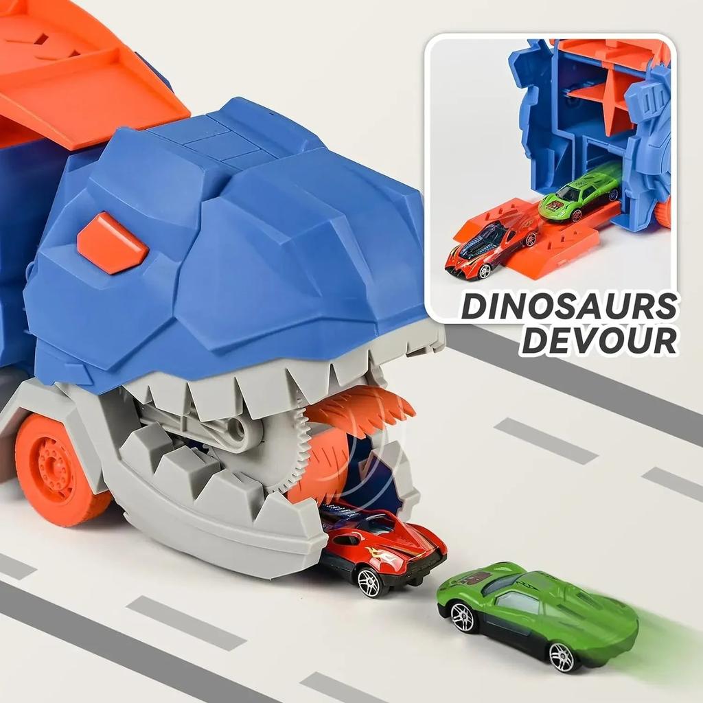 Dinosaur Transport Truck with Transforming T-Rex Track by HitMyNeed