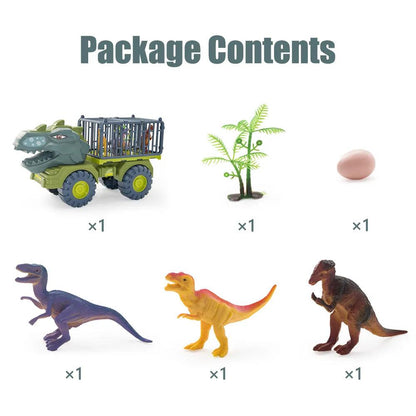 Dinosaur Truck Transport Carrier Playset for Kids by HitMyNeed