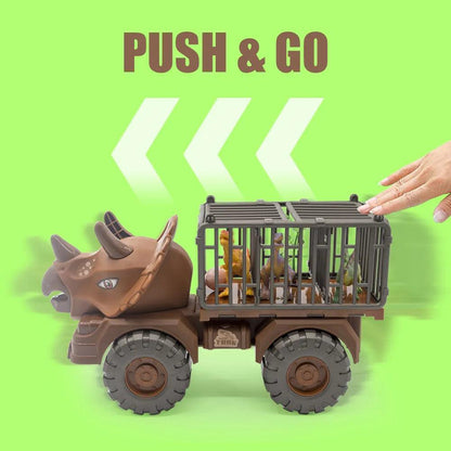 Dinosaur Truck Transport Carrier Playset for Kids by HitMyNeed