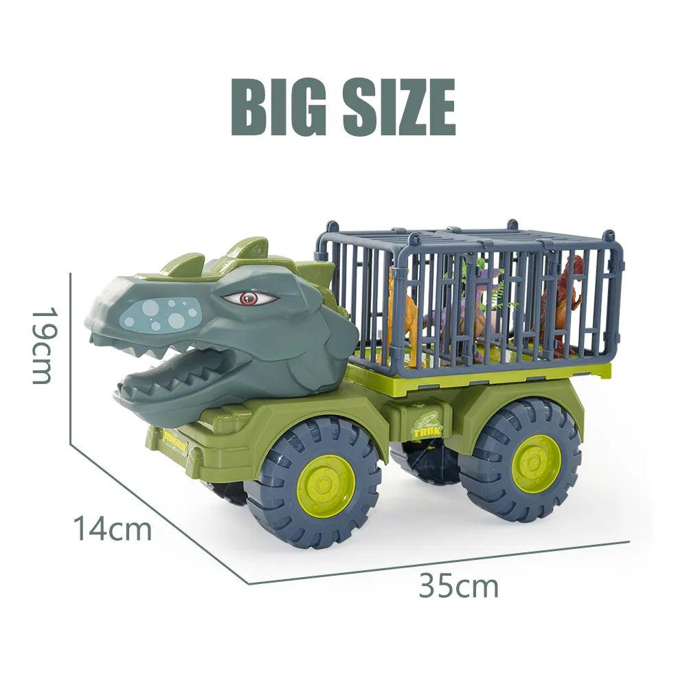 Dinosaur Truck Transport Carrier Playset for Kids by HitMyNeed