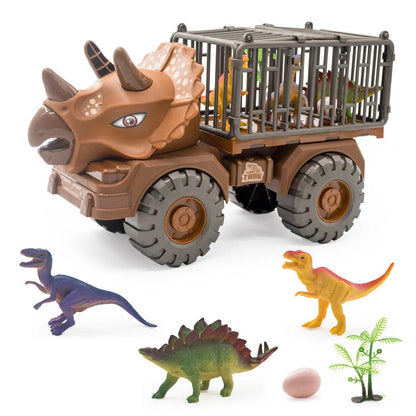 Dinosaur Truck Transport Carrier Playset for Kids b by HitMyNeed