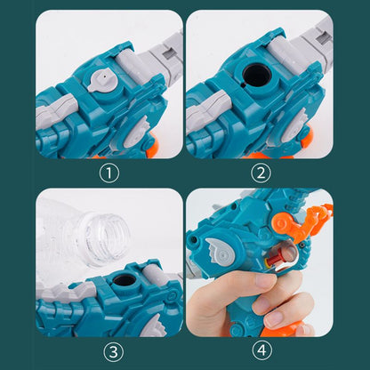 Dinosaur Water Gun Toy for Kids, 4-6m Range by HitMyNeed