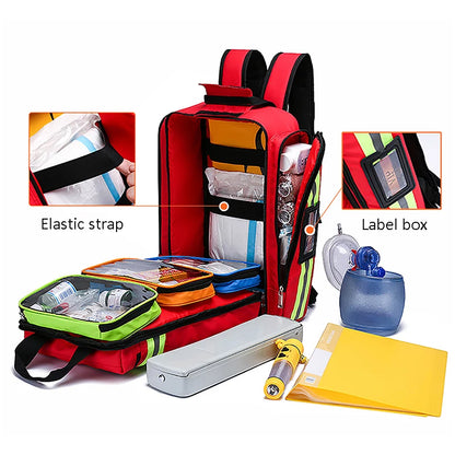 Disaster Relief Emergency First Aid Backpack 45x35cm by HitMyNeed