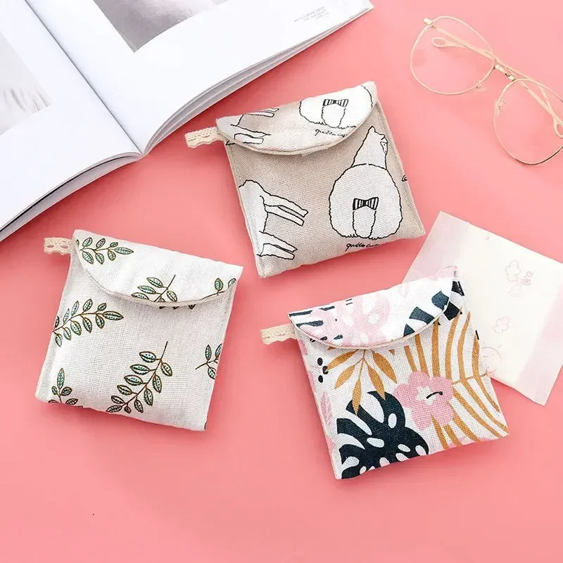 Discreet Cotton Pouch for Sanitary Pads by HitMyNeed