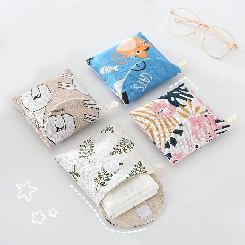 Discreet Cotton Pouch for Sanitary Pads by HitMyNeed