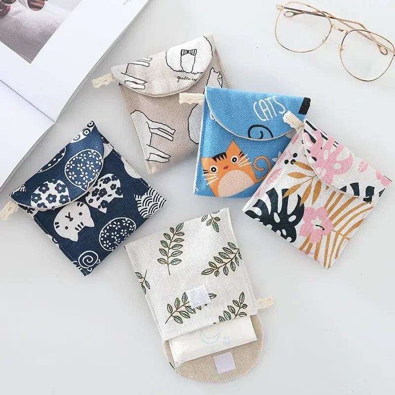Discreet Cotton Pouch for Sanitary Pads by HitMyNeed