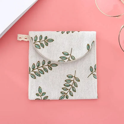 Discreet Cotton Pouch for Sanitary Pads b by HitMyNeed