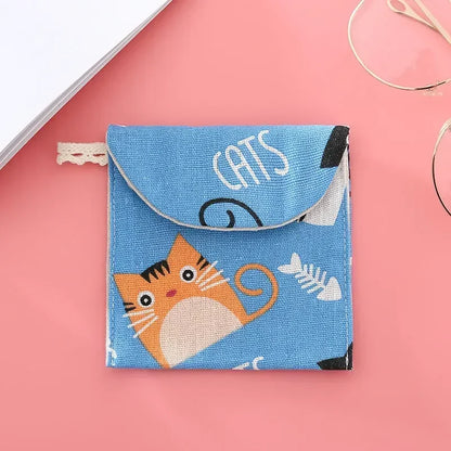 Discreet Cotton Pouch for Sanitary Pads c by HitMyNeed