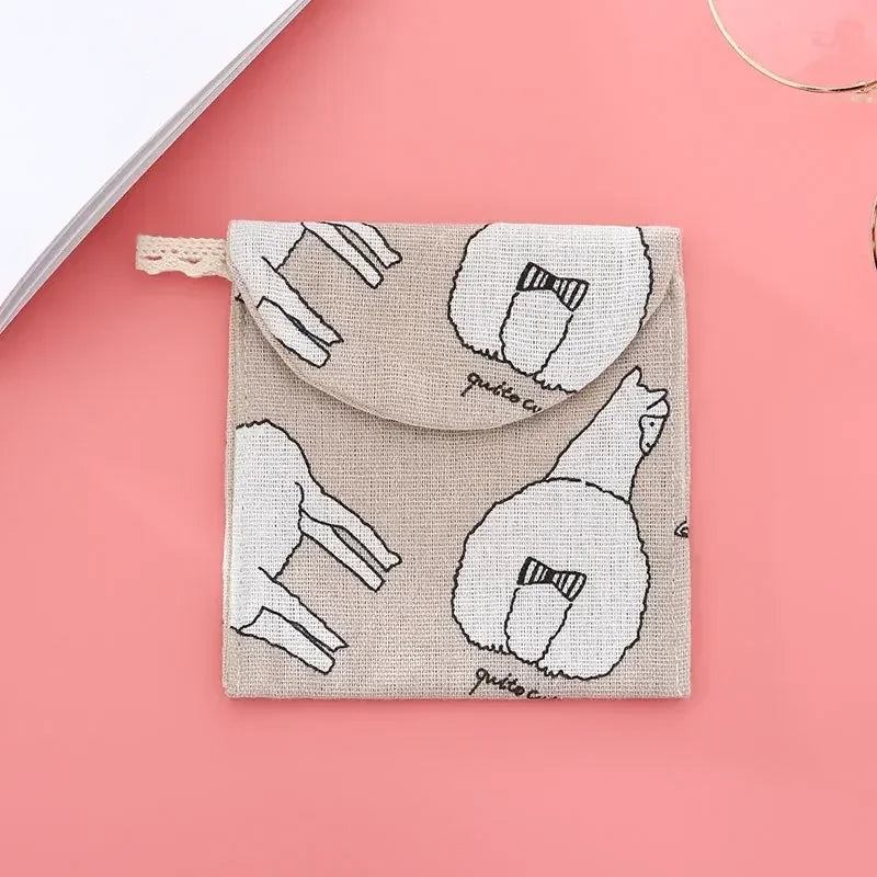 Discreet Cotton Pouch for Sanitary Pads e by HitMyNeed