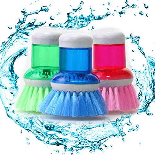Dish Brush with Built-In Soap Dispenser by HitMyNeed